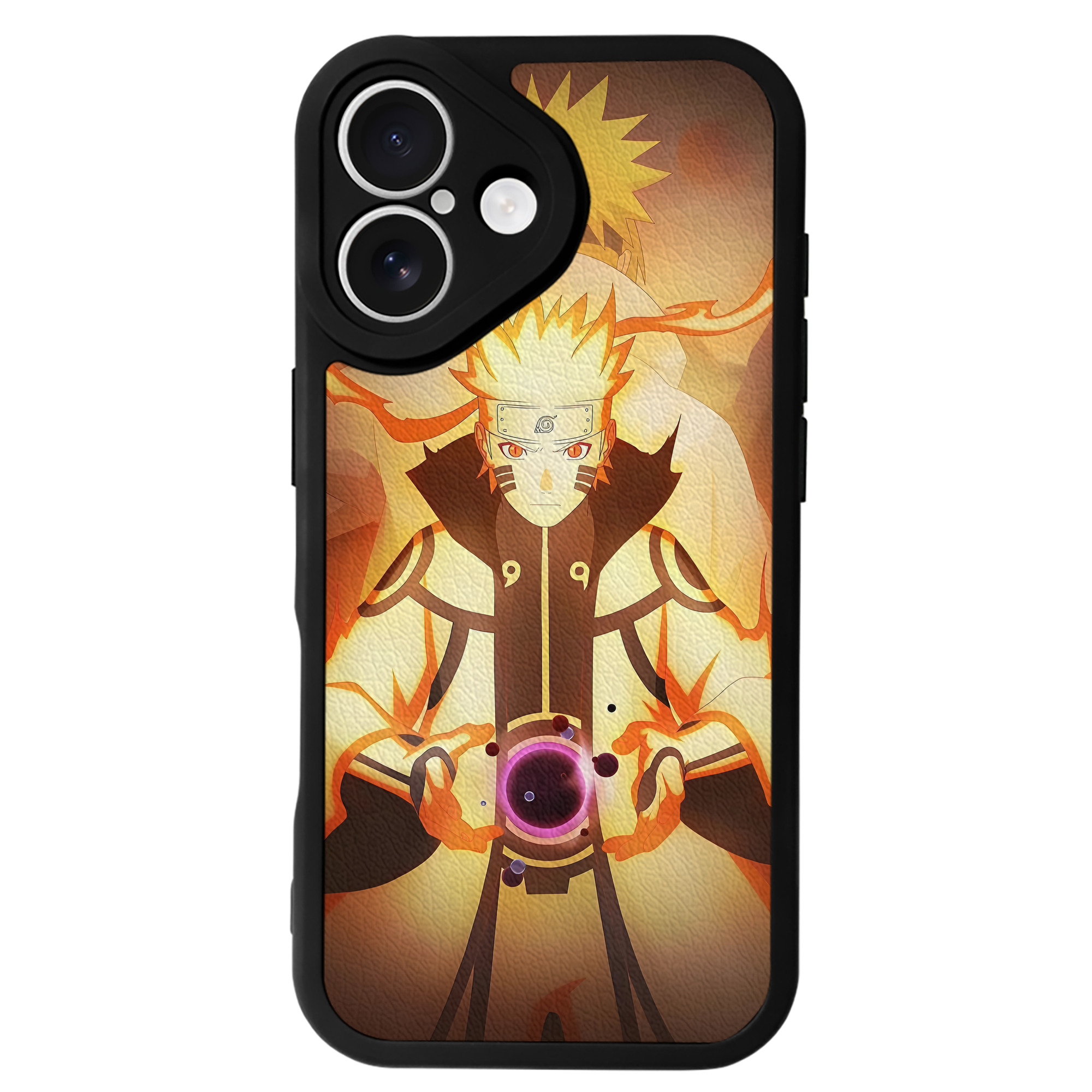 （画像用） NARUTO -ナルト- NARUTO -ナルト- 疾風伝 【iPhone 16シリーズ対応】シリコンスマホケース（レザー調） 材質：シリコン